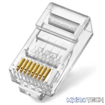 RJ45 Crimping Gold Plated Connectors 100PCS  NT100